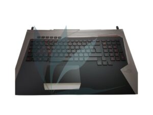 Clavier français rétro-éclairé avec repose-poignets noir et gris neuf d'origine Asus pour Asus G752VT