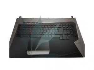 Clavier français rétro-éclairé avec repose-poignets noir et gris neuf d'origine Asus pour Asus G752V