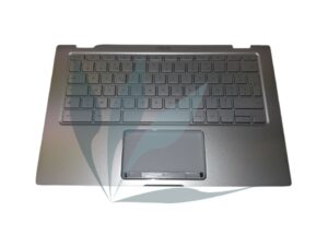 Clavier français rétro-éclairé avec repose-poignets argent neuf d'origine Asus pour Asus Chromebook C434TA