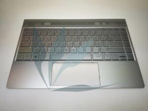 Clavier français rétro-éclairé avec repose-poignets argent neuf d'origine HP pour HP Envy 13-AD SERIES (uniquement pour modèles à architecture graphique UMA)