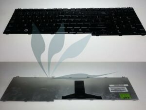 Clavier francais Laqué noir pour Satellite L500D