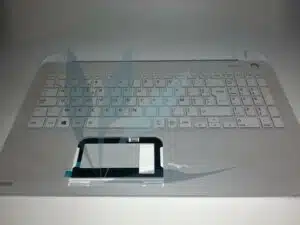 Clavier français avec repose-poignets blanc neuf d'origine Toshiba pour Toshiba Satelite L50-B