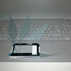 Clavier français avec repose-poignets blanc neuf d'origine Toshiba pour Toshiba Satelite L50-B