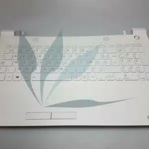 Clavier français avec repose-poignets blanc neuf d'origine Toshiba pour Toshiba Satellite C55-C