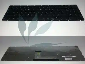 Clavier français noir rétro-éclairé 102 touches pour Toshiba Satellite P50-C