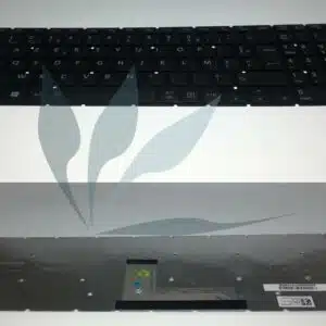 Clavier français noir rétro-éclairé 102 touches pour Toshiba Satellite P50-C
