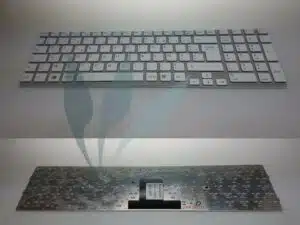 Clavier francais blanc sans grille pour Vaio VPC-EB4CE