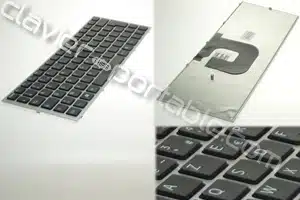 Clavier Français argent pour Vaio série VPC-YA