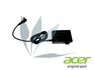 Chargeur 18W 12V neuf d'origine Acer noir (sans le clip prise) pour Iconia TAB A510