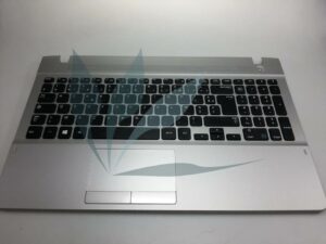 Clavier français avec repose-poignets pour Samsung NP300E5E