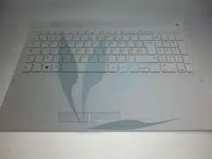 Clavier francais blanc avec repose-poignets pour Samsung NP370R5E