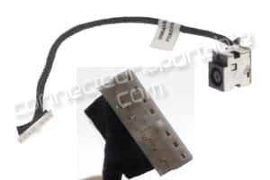 Connecteur d'alimentation sur câble neuf pour HP G72 (fiche 17 mm large, 2 mm épaisseur, 7 fils/8 pins)