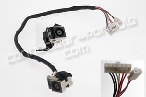 CONNECTEUR ALIMENTATION SUR CÂBLE pour HP/COMPAQ Pavilion série DV7-**** - 18 CM - branchement double (Vérifiez la photo)
