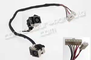 CONNECTEUR ALIMENTATION SUR CÂBLE pour HP/COMPAQ Pavilion série DV7-**** - 18 CM - branchement double (Vérifiez la photo)