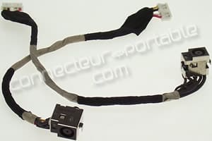 CONNECTEUR ALIMENTATION SUR CÂBLE pour HP/COMPAQ Pavilion série DV7-**** 19cm de câble connecteur 5 pins/4 câbles (Vérifiez la photo)