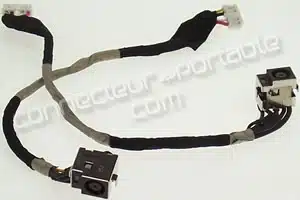 CONNECTEUR ALIMENTATION SUR CÂBLE pour HP/COMPAQ Pavilion série DV7-**** 19cm de câble connecteur 5 pins/4 câbles (Vérifiez la photo)