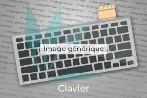 Clavier français touches noires contour argent pour Lenovo B50-70