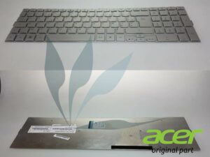 Clavier francais argent neuf d'origine Acer pour Aspire 5950G