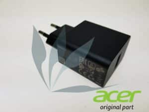 Adaptateur 10W neuf d'origine Acer pour Acer Iconia B3-A20 (s'utilise avec un câble type micro USB Acer)