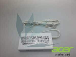 Chargeur 65W 19V blanc neuf  d'origine Acer pour Acer Travelmate TMX313-M