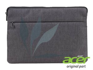 Sacoche de protection Acer pour ordinateur portable 15 pouces en tissu gris
