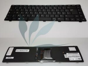 Clavier français noir rétro-éclairé pour Dell Inspiron 14R-5437