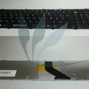 Clavier français Noir type 1 pour Lifebook AH532 (rectangulaire, pas de décrochage au niveau des flèches de déplacement en bas à droite)