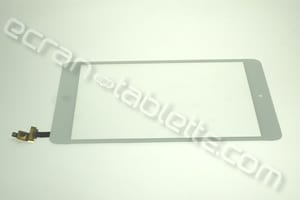 Vitre tactile 7,85 blanche avec bouton et connecteur pour IPAD MINI WIFI-CEL-A1454