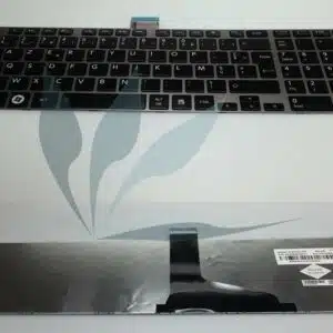 Clavier français touches moires contour gris neuf d'origine Toshiba pour Toshiba Satellite P875