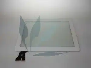 Vitre tactile pour Asus Memopad 10 ME103K blanc (nappe courte)
