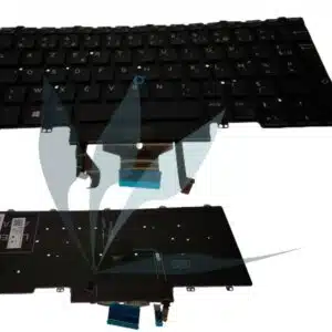 Clavier français rétro-éclairé neuf d'origine Dell pour Dell Latitude E7470
