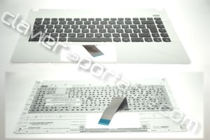 Clavier français avec repose-poignets blanc neuf d'origine Asus pour Asus X401U