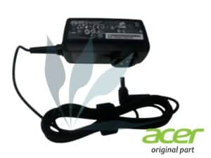 Chargeur  40W 19V noir neuf d'origine Acer pour Acer Aspire One 722 (ATTENTION SANS CLIP PRISE, ACHETEZ AUSSI LE CLIP si vous ne l'avez pas)