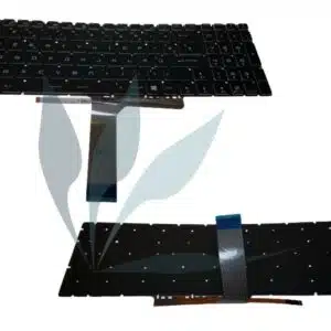 Clavier français noir rétro-éclairé neuf pour MSI GT72S-6QE