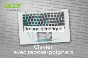 Clavier	français avec repose-poignets argent rétro-éclairé	neuf d'origine Acer pour Acer Aspire V5-132P