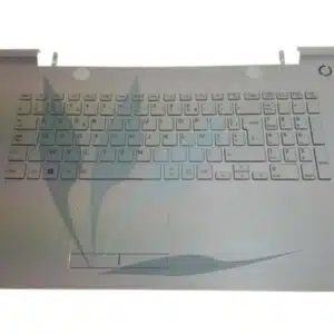 Clavier français avec repose-poignets blanc neuf d'origine Toshiba pour Toshiba Satelite C70-C