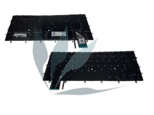 Clavier français noir rétro-éclairé neuf pour Dell XPS 13 7390 (attention clavier non compatible avec les modèles 7390 2 en 1)