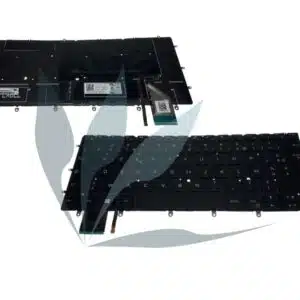 Clavier français noir rétro-éclairé neuf pour Dell XPS 13 9380