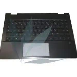 Clavier français avec repose-poignets argent neuf d'origine HP pour HP Pavilion X360 14-CD SERIES