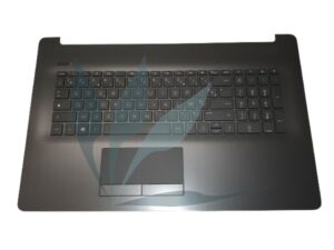 Clavier français non rétro-éclairé avec repose-poignets gris foncé neuf d'origine HP pour HP Notebook 17-BY SERIES