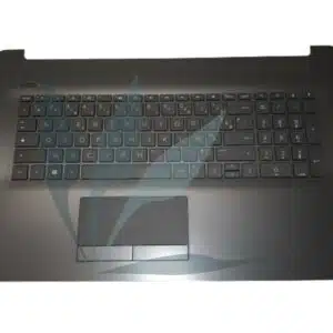 Clavier français non rétro-éclairé avec repose-poignets gris foncé neuf d'origine HP pour HP Notebook 17-BY SERIES