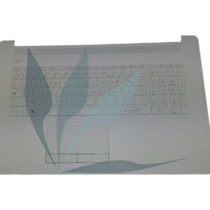 Clavier français non rétro-éclairé avec repose-poignets blanc neuf d'origine HP pour HP 17-BY SERIES