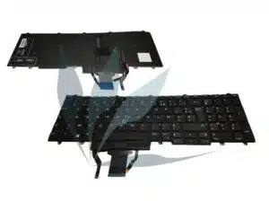 Clavier noir rétro-éclairé neuf pour Dell Precision 7720