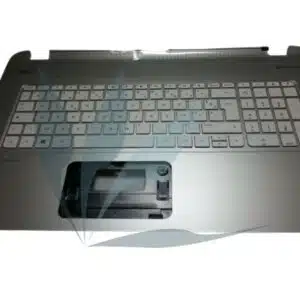 Clavier français avec repose-poignets argent neuf d'origine HP pour HP Pavilion 17-F SERIES