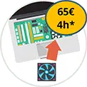 Changement de ventilateurd'ordinateur portable