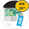 Nettoyage mécanique de l'intérieur de votre ordinateur portable