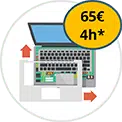 Remplacement de plasturgie d'ordinateur portable