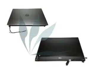 Module écran complet non tactile argent (dalle + capot argent + charnières + câbles) full HD pour Dell XPS 13 9350