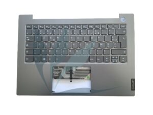 Clavier français rétro-éclairé avec plasturgie repose-mains grise neuf d'origine Lenovo pour Lenovo Thinkbook 14-IIL (type 20SL)