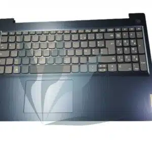 Clavier français avec plasturgie repose-poignets noire neuf d'origine Lenovo pour Lenovo Ideapad 3 15ADA05 Type 81W1